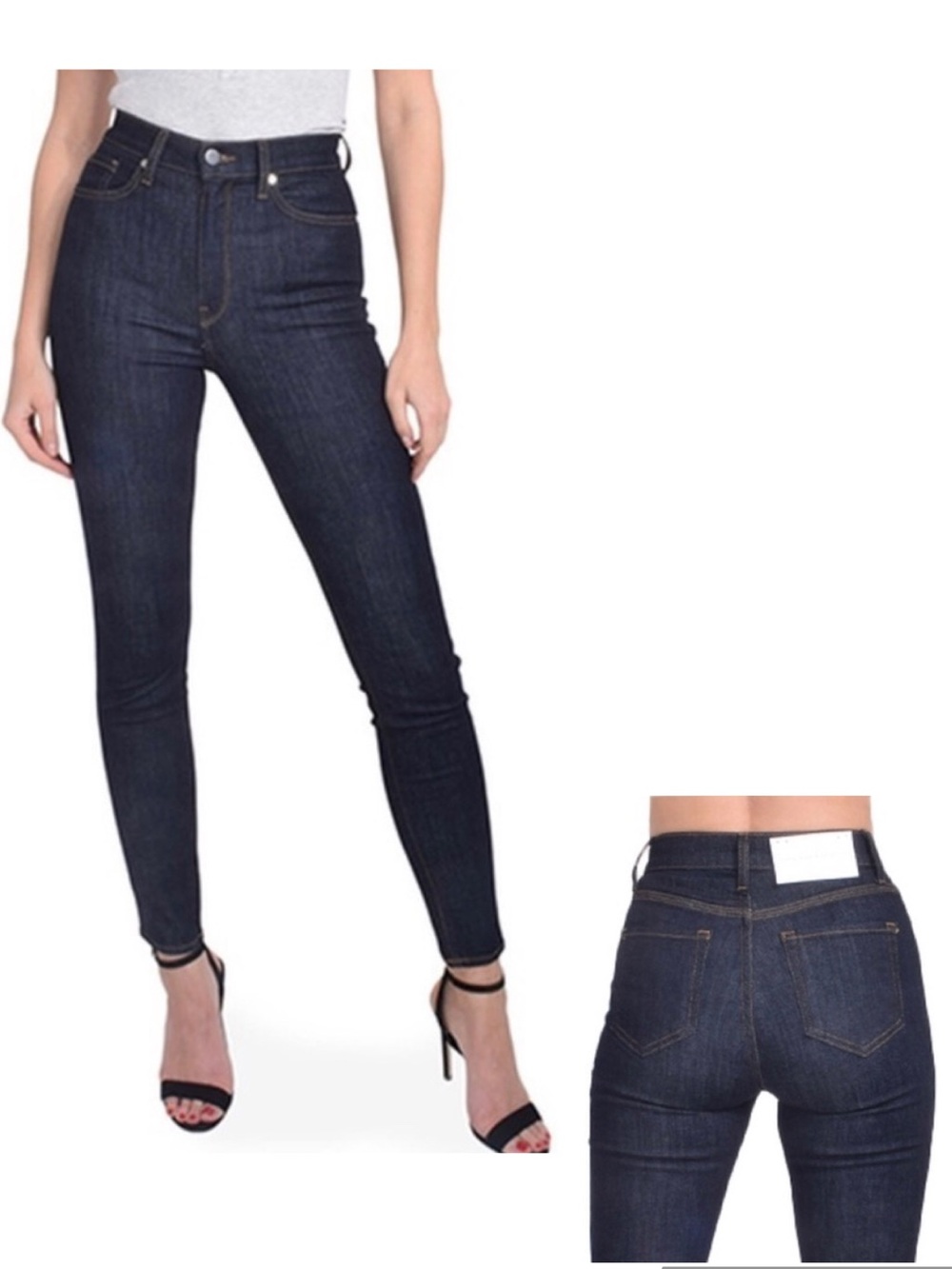 BLDWN Abyss Ultra High Rise Ankle-Length Skinny Jeans Size 27